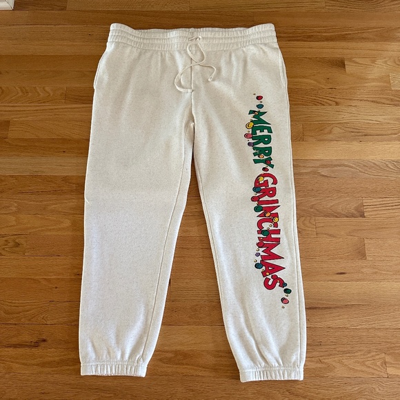 Grinch Merry Grinchmas Sweat Pants Joggers Size XL - Picture 1 of 16
